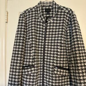 Tribal Black and White Houndstooth Jacket